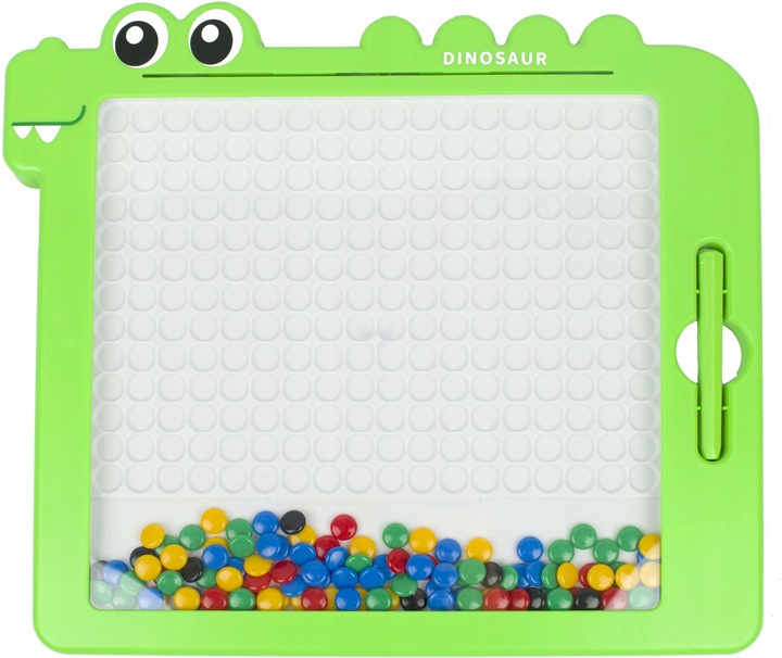 TABLICA MAGNETYCZNA DINOZAUR UKŁADANKA MOZAIKA MONTESSORII