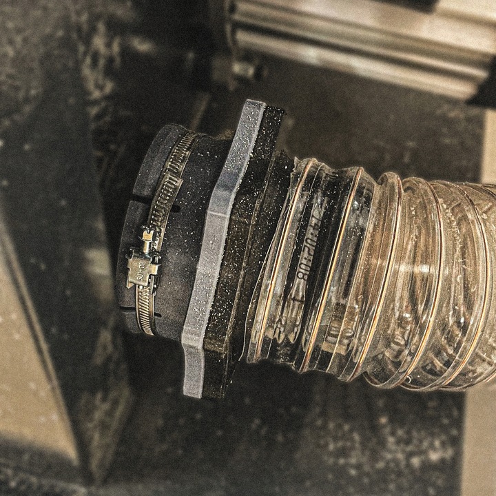 Szybkozłącze Magnetyczne SPIRO | Złącze Adapter Odciągu Trocin CNC | 100 mm