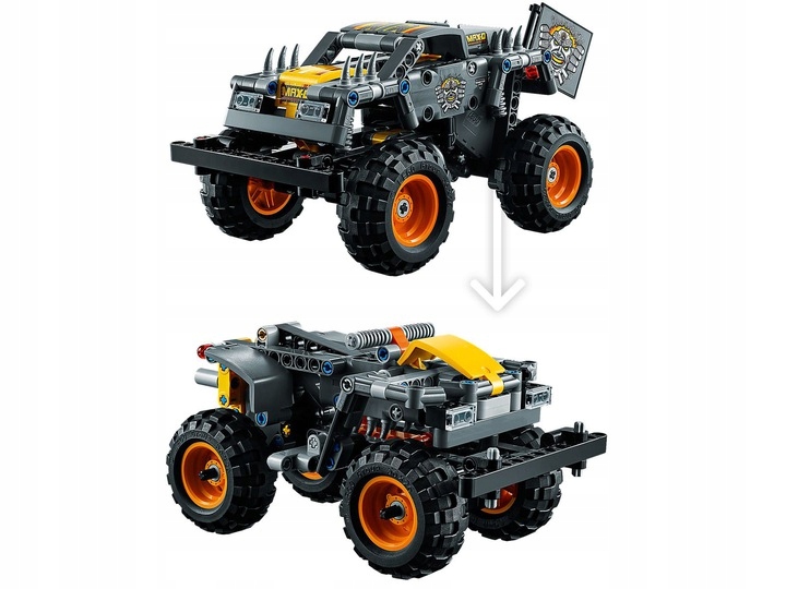KLOCKI LEGO TECHNICS 42119 Monster Truck Jam Max-D Łazik Napęd Pull-back 7+