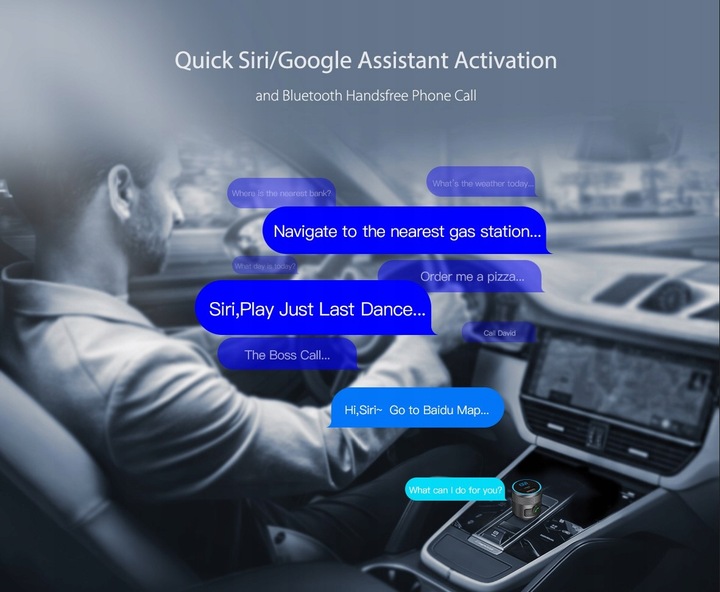 Bluetooth BT FM Transmiter Urbii QC PD Extra Bass Metal 42W