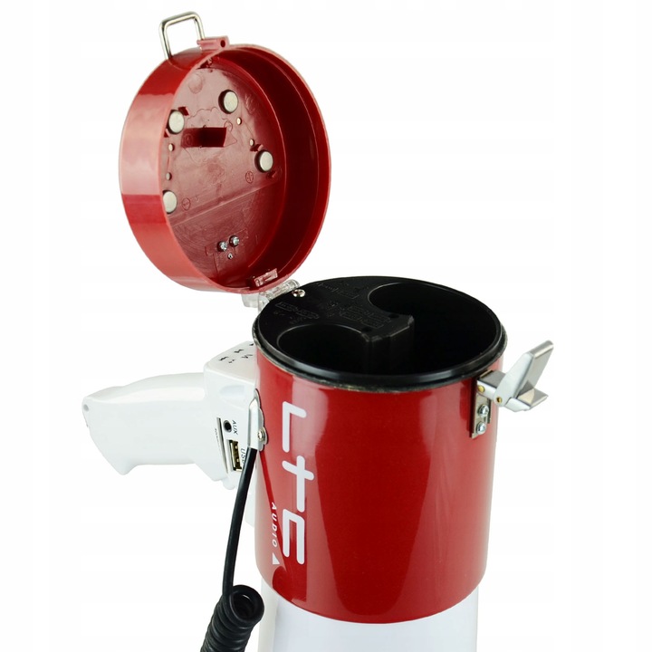 Profesjonalny MEGAFON 50W USB SD MP3 akumulator