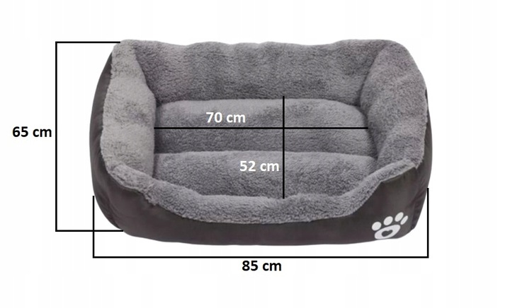 LEGOWISKO DLA PSA KOTA DUŻE KANAPA SOFA ROZMIAR XL 85x65CM