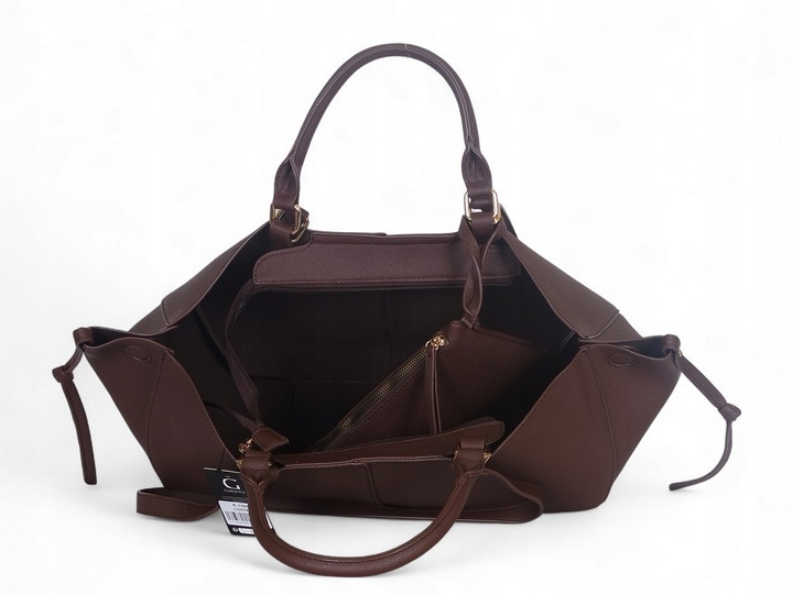 Gallantry Paris Genialna czekoladowa torebka shopper Łódka Pola Portfelik