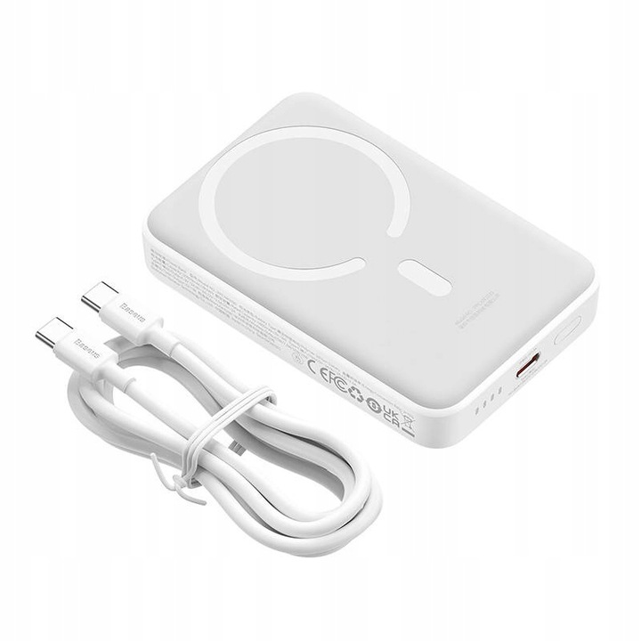 BASEUS MINI MAGNETYCZNY POWERBANK MAGSAFE 10000MAH ŁADOWANIE INDUKCYJNE 30W