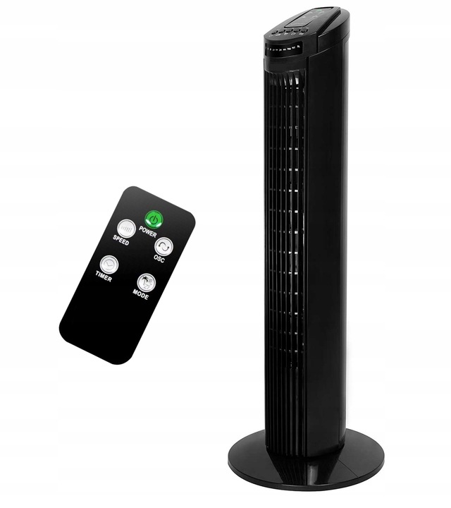 Stojacy wentylator kolumnowy podlogowy wiatrak wiatrak podlogowy z pilotem