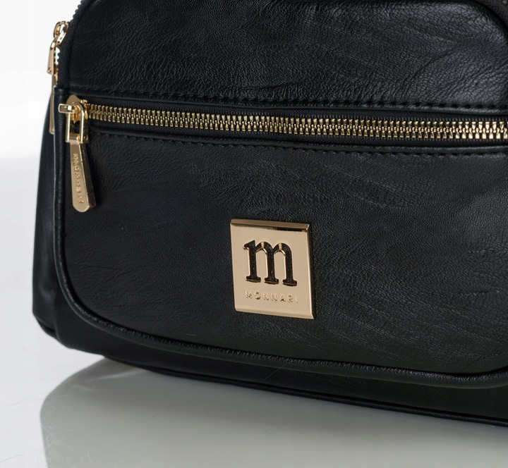 Listonoszka Kuferek PREMIUM Torebka Damska Monnari czarna Pojemna do pracy
