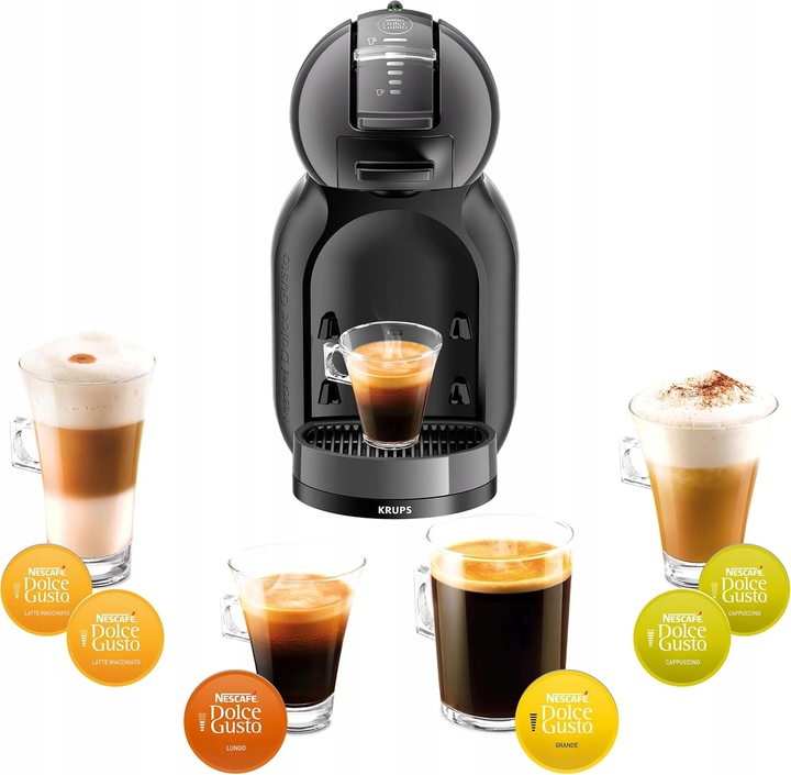 Ekspres Ciśnieniowy kapsułkowy Krups Dolce Gusto Mini Me - Czarny KP1238