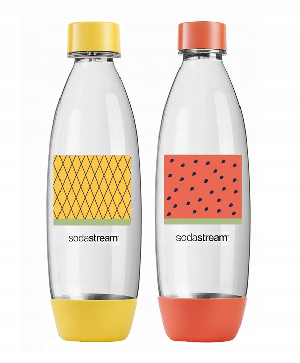 SODASTREAM TERRA SATURATOR NABÓJ 3 BUTELKI 1L FUSE i SE + 3x Syrop