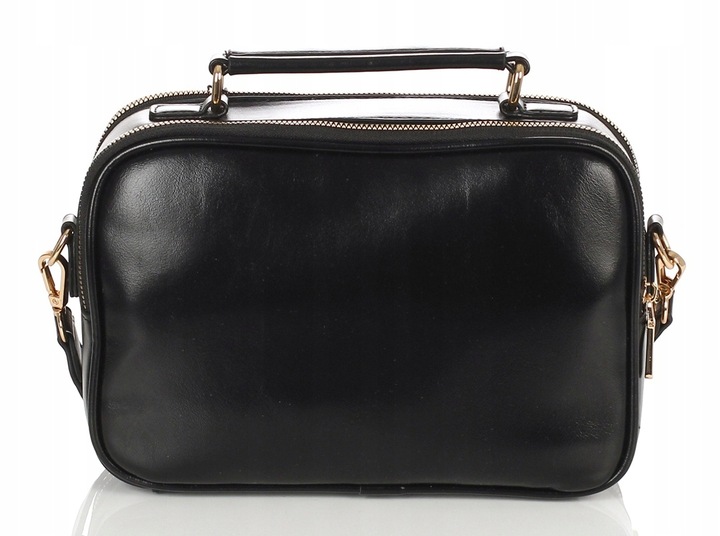 MONNARI Pikowana torebka listonoszka Kuferek Dwie komory Rączka + pasek