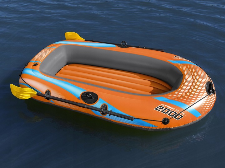 wytrzymały PONTON KONDOR Elite Bestway 196 cm do pływania WIOSŁA pompka