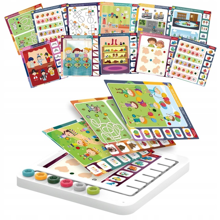 GRA LOGICZNA EDUKACYJNA 60 GIER DLA DZIECI PREZENT DLA 3 4 5 6 7 8 9 LATKA