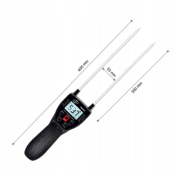 WILGOTNOŚCIOMIERZ PRECYZYJNY MIERNIK WILGOTNOŚCI ZIARNA I ZBOŻA LCD BATERIE