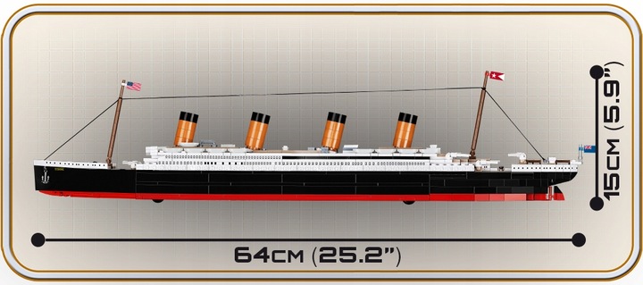 KLOCKI COBI 1929 STATEK TITANIC