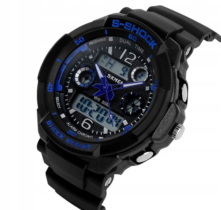 Zegarek dziecięcy SKMEI elektroniczny stoper data alarm podświetlenie