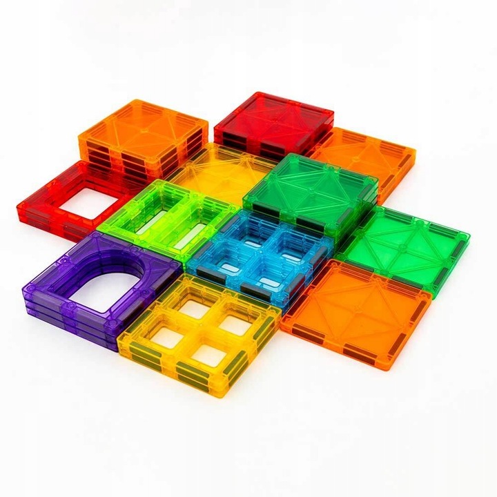 Klocki konstrukcyjne EDUKACYJNE 3D kulki rurki dla dzieci 108el MAGNETYCZNE