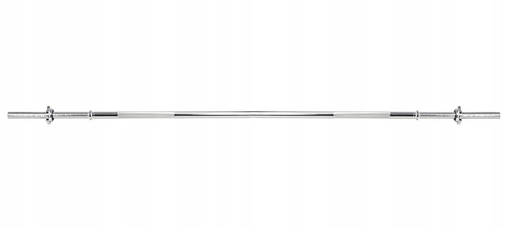 GRYF PROSTY STALOWY GWINTOWANY SZTANGA DO ĆWICZEŃ Z ZACISKAMI 180 cm 25mm