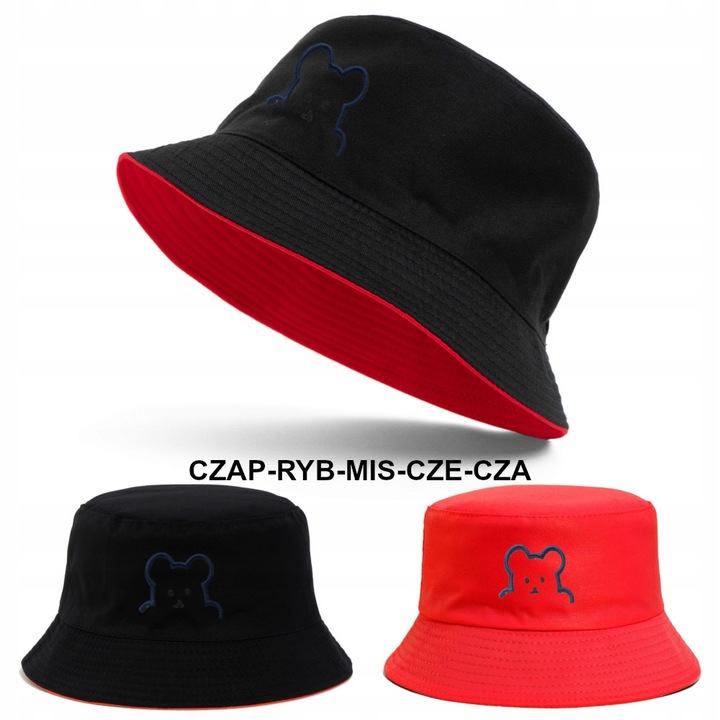 Kapelusz Dzieci Rybacki Bucket Hat Lato Dwustronny