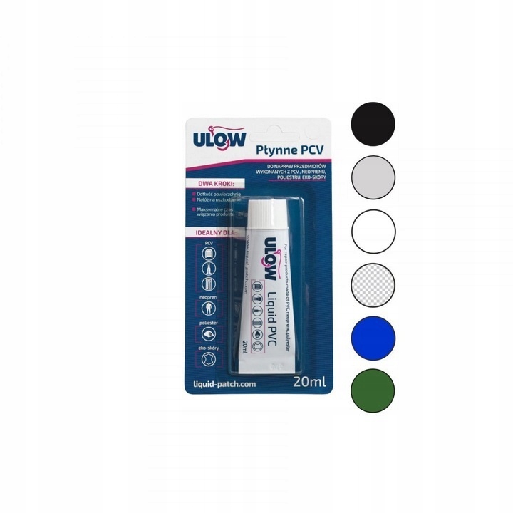 ULOW PŁYNNA ŁATKA KLEJ DO PONTONU MATERACA PARASOLA WODERÓW + siatka