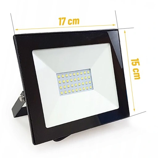 Halogen LED 30W lampa naświetlacz zewnętrzny zimny 6000K 2420LM reflektor