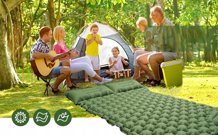 MATA SAMOPOMPUJĄCA KARIMATA DMUCHANA MATERAC 195X125 CM