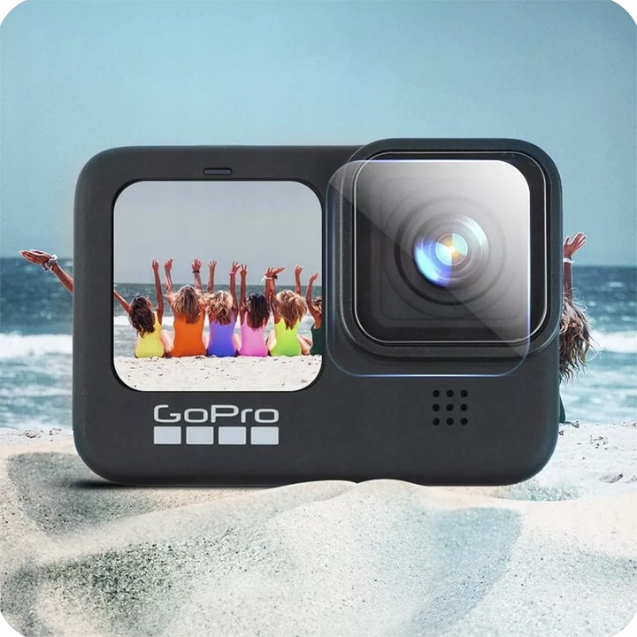 Szkło Hartowane na Ekrany Obiektyw Zestaw 3 Komplety do GoPro 12 11 10 9