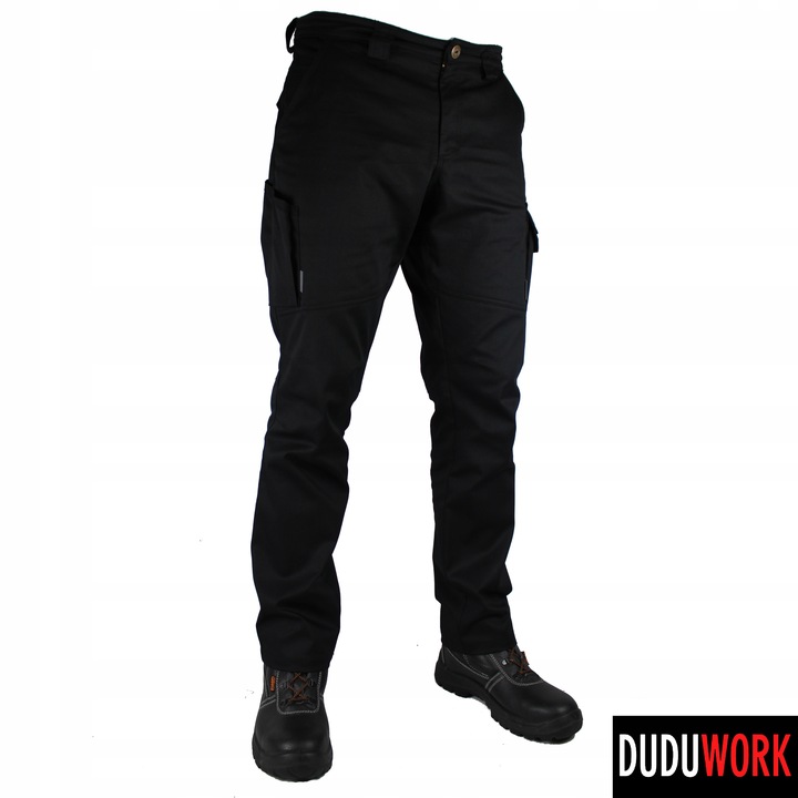 SPODNIE ROBOCZE BHP DuduWork Czarne Elastyczne 60