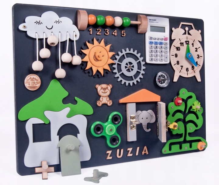 Tablica manipulacyjna sensoryczna Montessori