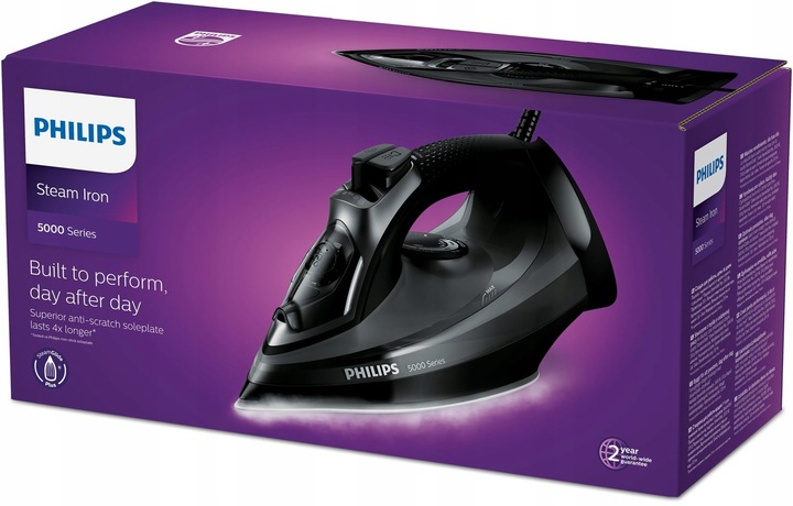 Żelazko parowe PHILIPS DST 5040/80 SteamGlide Plus 2600 W Calc-Clean