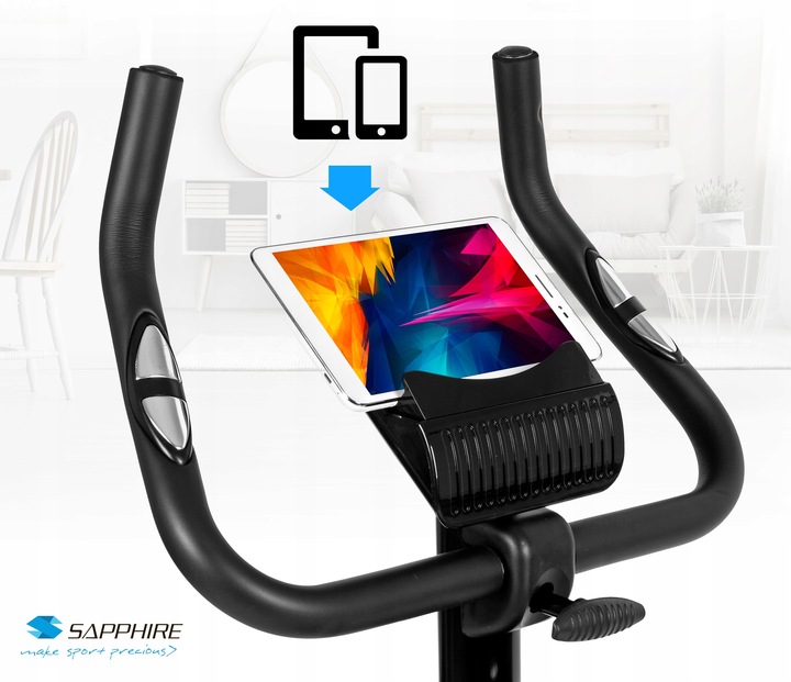 ROWER stacjonarny magnetyczny ZAX rowerek TRENINGOWY do ćwiczeń SAPPHIRE
