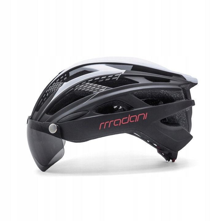 Kask rowerowy z szybą HT19 - madani