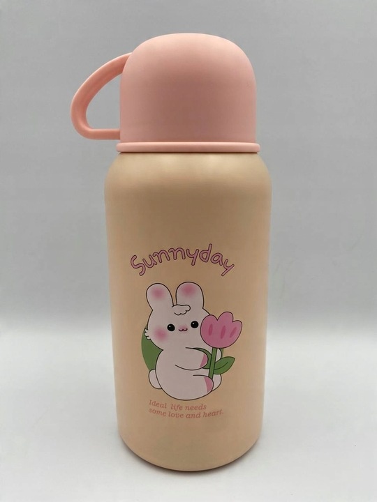 Bidon termiczny 2w1 dla dzieci ze słomka 500ml kubek termiczny dziecięcy