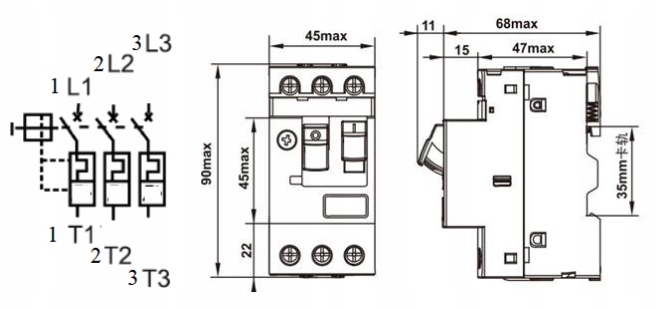 Wyłącznik silnikowy GV2 6,0-10A