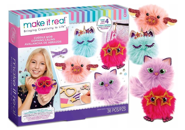 MAKE IT REAL zestaw kreatywny tworzenie breloczków prezent dla dziewczynki