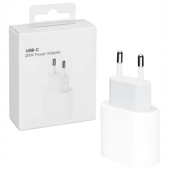 SZYBKA ŁADOWARKA DO IPHONE KOSTKA 20W + KABEL 1M / USB-C - IPHONE LIGHTING