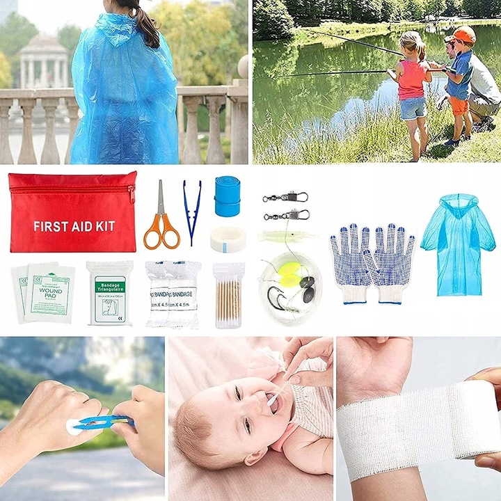 MEGA WOJSKOWY ZESTAW SURVIVALOWY TORBA APTECZKA XL