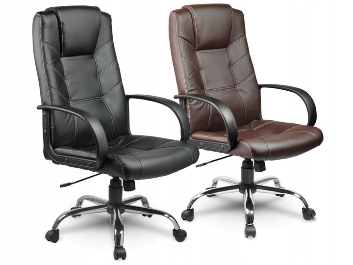 FOTEL BIUROWY OBROTOWY CHROM KRZESŁO SOFOTEL 221