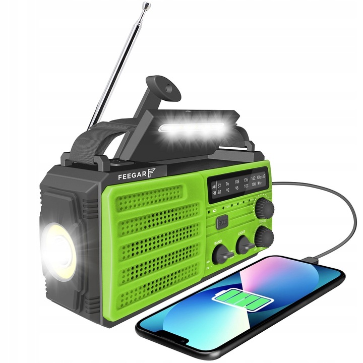 RADIO POD NAMIOT SOLAR POWERBANK 8000 mAh 72 godz