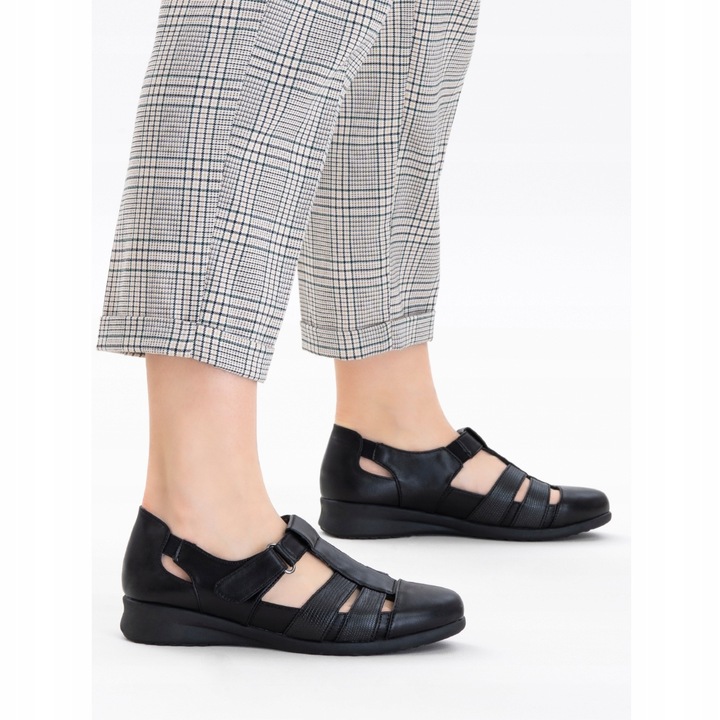 Sandały półbuty TĘGOŚĆ H oddychające RZEPY lekkie MIĘKKIE Wojtyłko