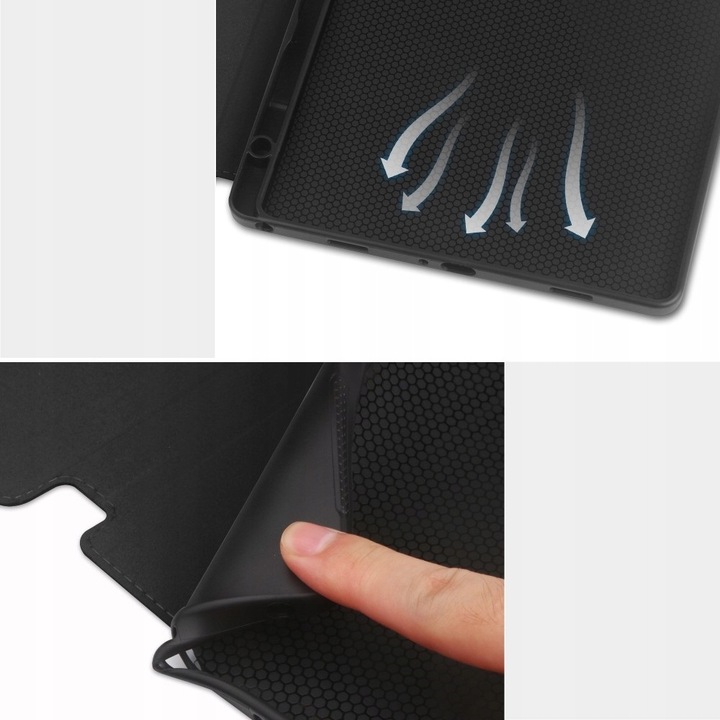 ETUI Z KLAPKĄ DO SAMSUNG GALAXY TAB A9+ PLUS POKROWIEC ELEGANCKI FUTERAŁ