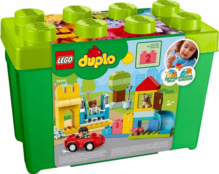 LEGO DUPLO 10914 DUŻE PUDEŁKO Z KLOCKAMI XXL DELUXE + TORBA LEGO