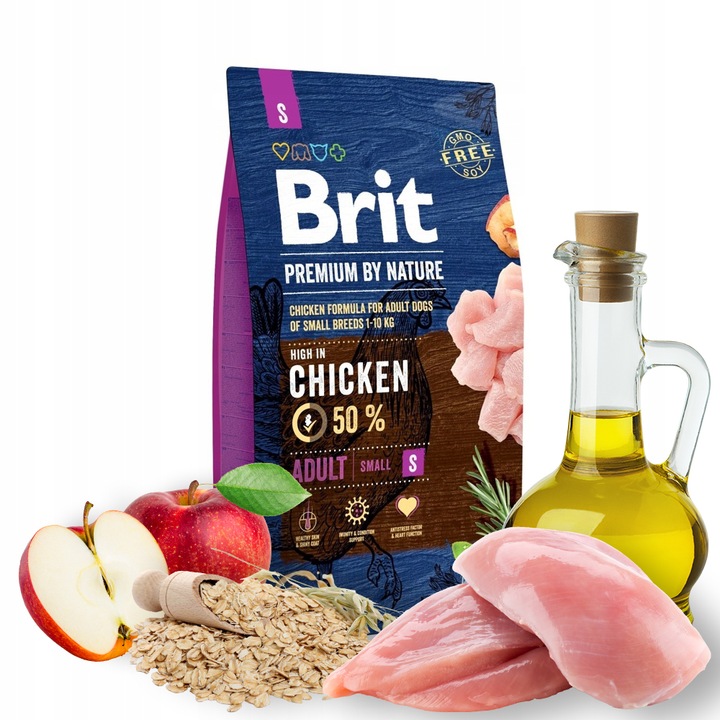 BRIT Premium Small Chicken sucha karma dla psa 8kg