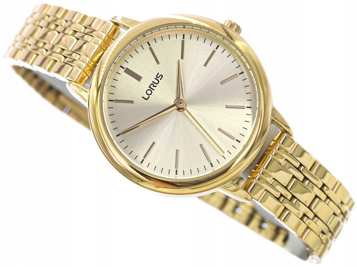 DAMSKI ZEGAREK LORUS RG204QX5 ELEGANCKI KLASYCZNY NA BRANSOLECIE ZŁOTY
