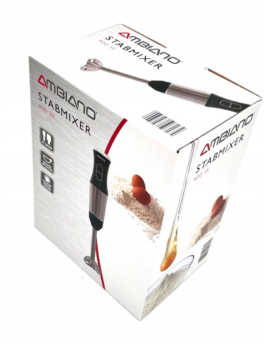 BLENDER RĘCZNY SPIECZNIACZ MIKSER REGULACJA PRĘDKOŚCI PRZEŹROCZYSTA MIARKA