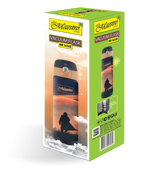 TERMOS dla Dzieci KUBEK TERMICZNY 400ml Bidon Stal