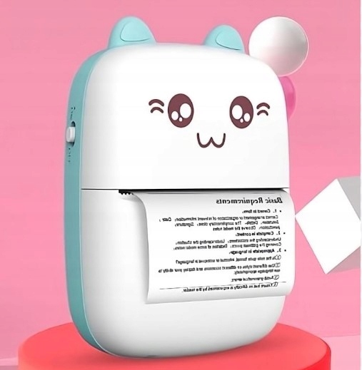 Smart band 6 Smartwatch Niebieski + Drukarka Termiczna Drukuś