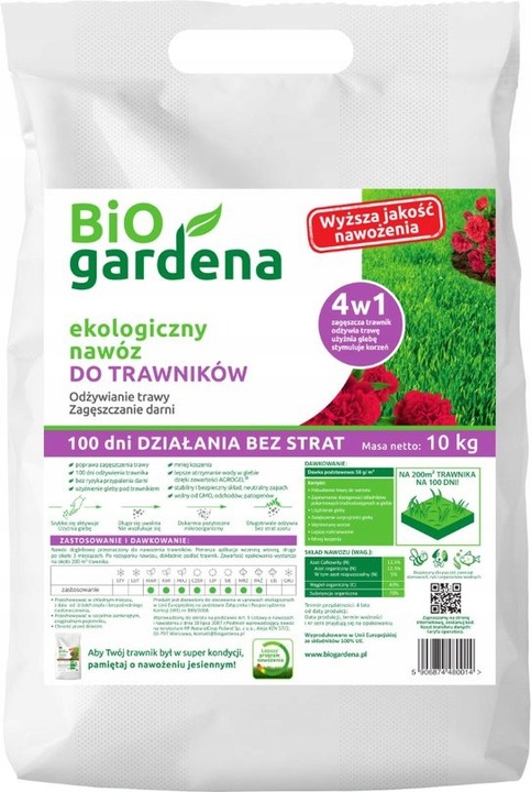 BioGardena nawóz do trawników 10kg