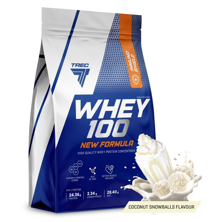 NOWE PYSZNE BIAŁKO WPC Trec Whey 100 700g SERWATKOWE PROTEINY NA MASĘ SIŁĘ
