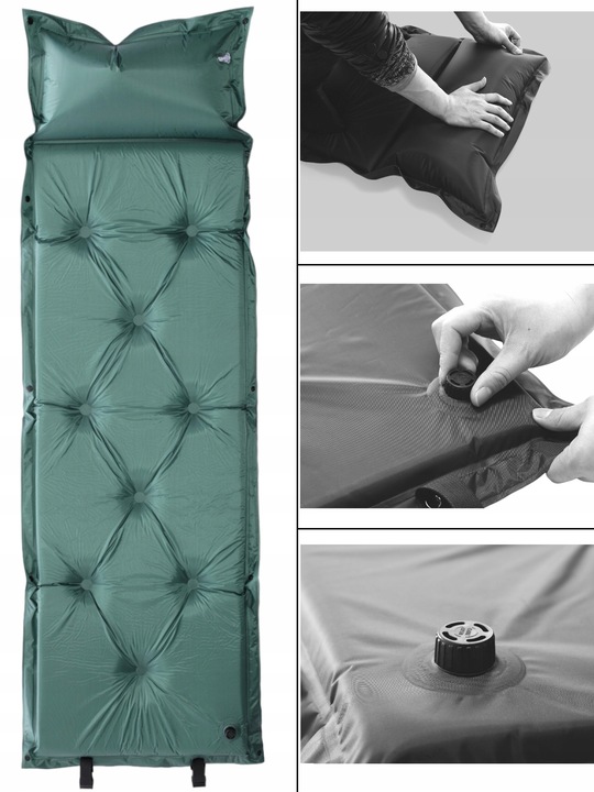 MATA SAMOPOMPUJĄCA Z PODUSZKĄ SPORTVIDA MATERAC KARIMATA TURYSTYCZNA