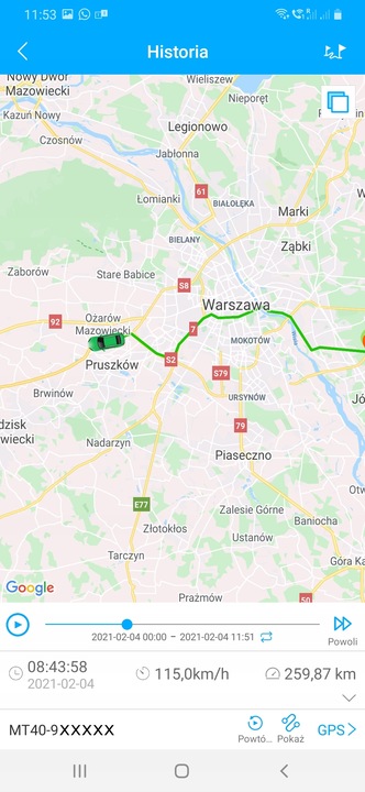 Lokalizator GPS Tracker Nadajnik 120 dni +SIM MT40