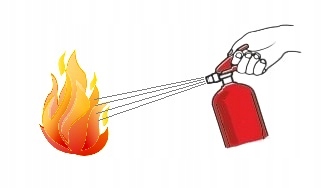 Gaśnica proszkowa 6 kg GP- 6x ABC OGNIOCHRON wieszak + znak